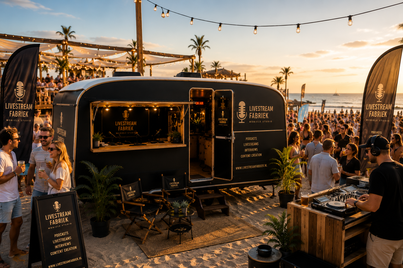 Influencer campagne op locatie met Livestreamfabriek