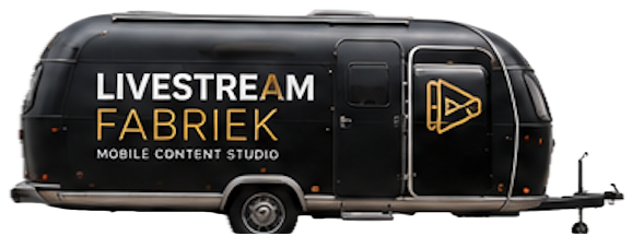 Livestreamfabriek mobiele studio caravan